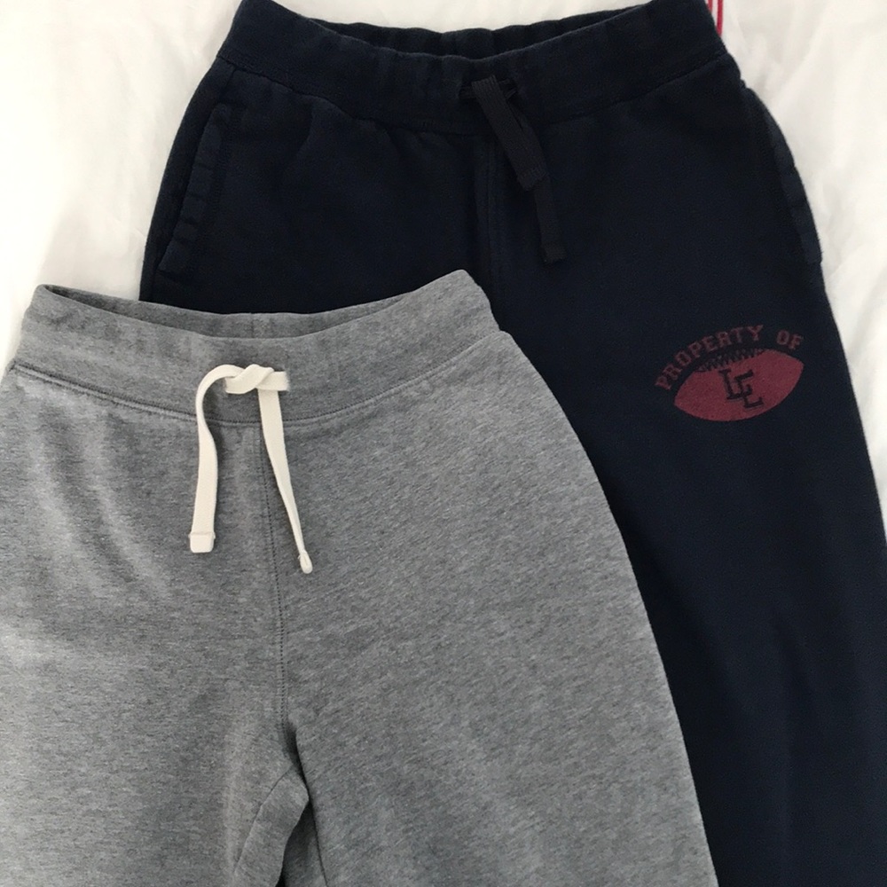 Boys M (10-12) Lands End 2 pr SOFT sweatpants
